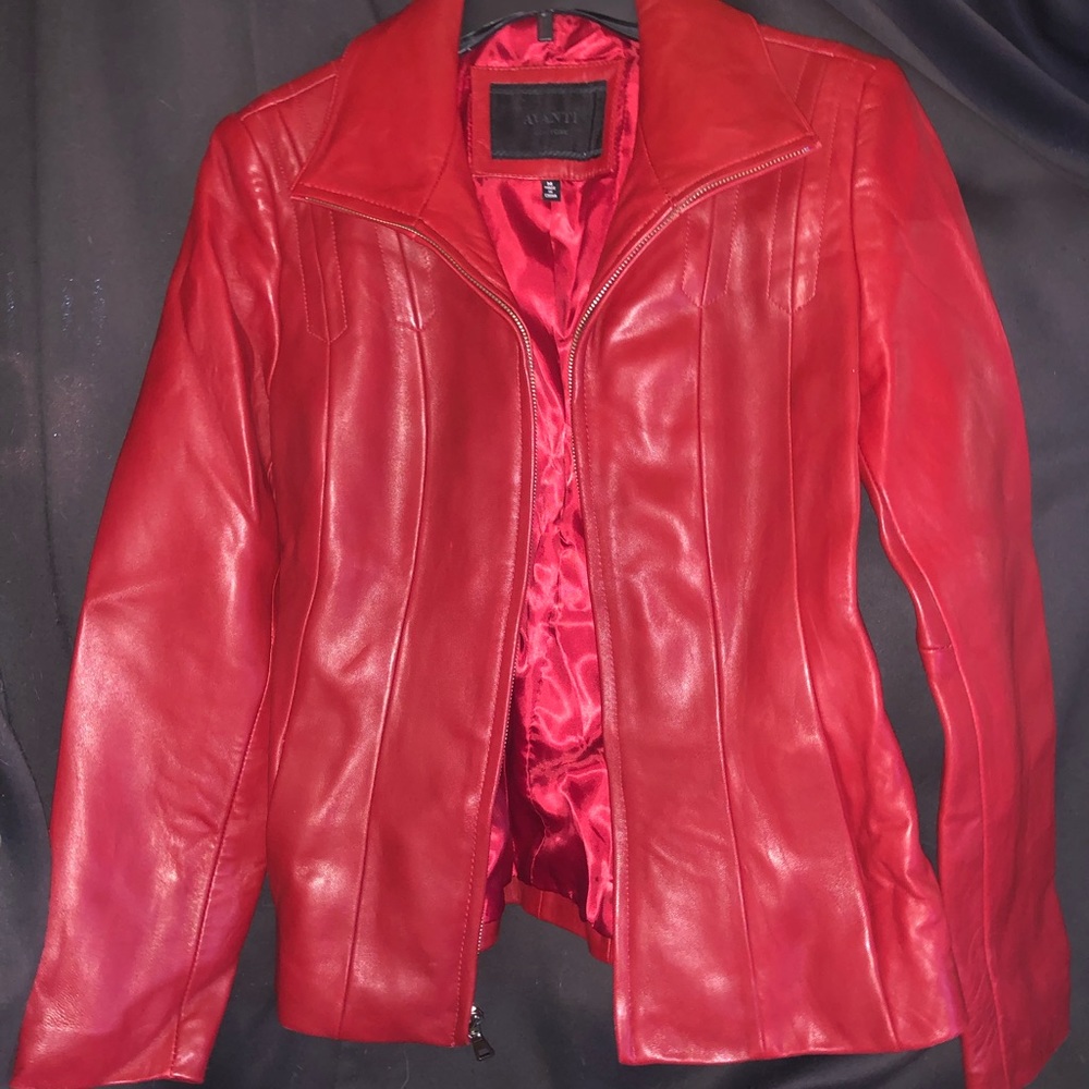 Avanti Red Leather Jacket